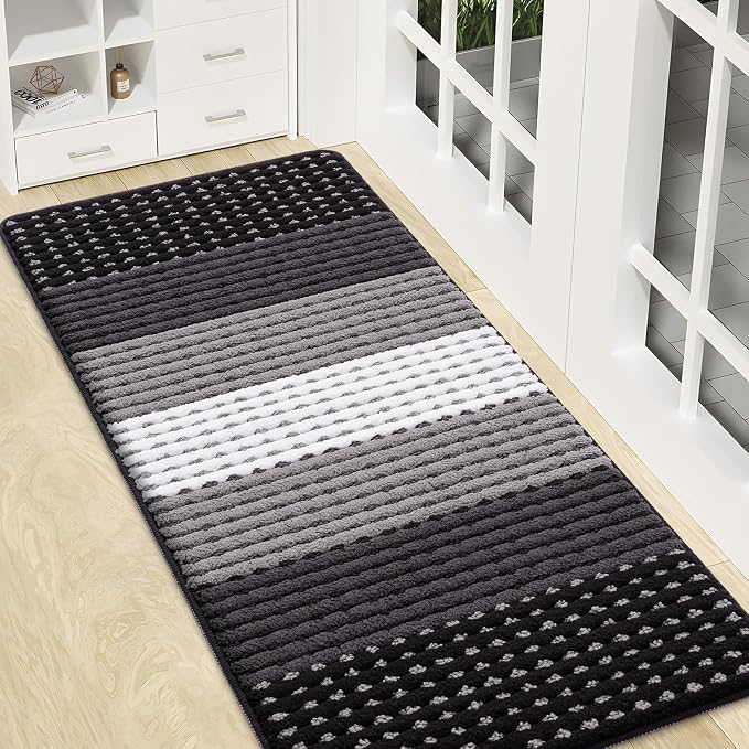Kitinjoy Indoor Outdoor Door Mat, 47x20 Non-Slip Absorbent Dirt Trapper by Kitinjoy