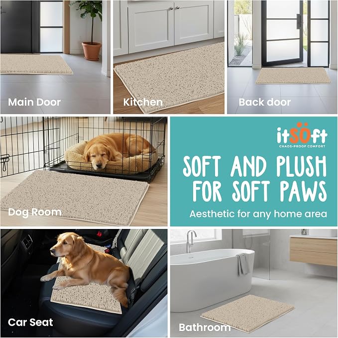 Dog Rugs for Muddy Paws 22x14 | Cleaner Mud Free Floors | Muddy Dogs Mats for - Image 7