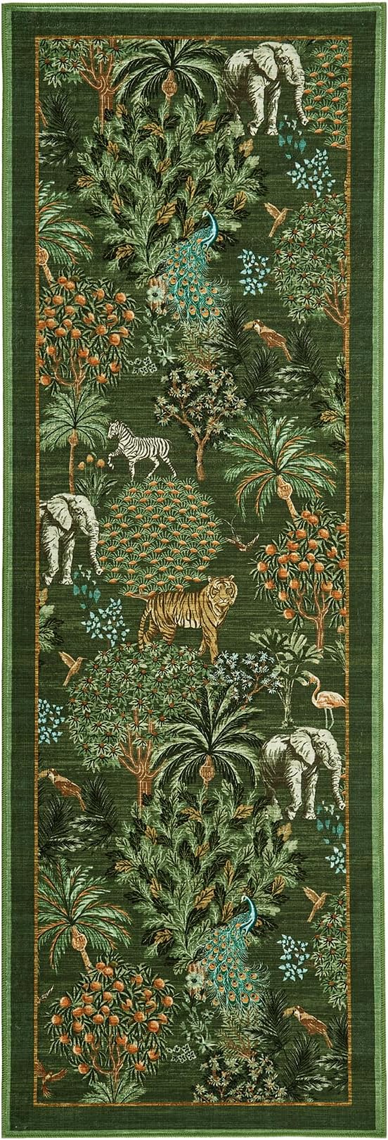 GarveeHome Jungle Rug 2.5x10 Kitchen Runner Rug Non Slip Washable Runners - Image 4