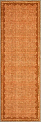 GarveeHome Scalloped Orange 2x6 Runner Rug - Image 4
