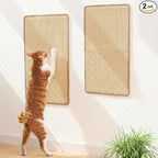 FUKUMARU 2 Packs Cat Scratching Mat, 23.6 x 15.7 Inch Natural Sisal Cat Scratch by FUKUMARU
