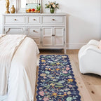 2x6 Hallway Floral Rug Runner: Washable Non Slip Low Pile Area Rug - Image 4