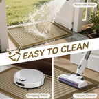 Front Door Mat 17''x30'', Absorbent Dirt Resist Washable Non Slip Low-Profile - Image 5