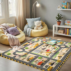 Construction Site Play Rug for Kids - Image 2