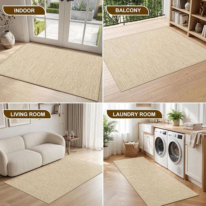 LEKEEPGO Door Mat 36"x59", Non Slip Door Mat Indoor Entrance, Rubber Backing - Image 8