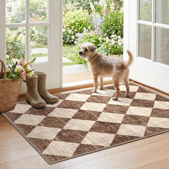 Checkered Entryway Rug - Image 5