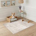 HAOYUNLAI 2x3 Entryway Area Rug: Washable Kitchen Bedroom Carpet Soft Abstract - Image 2