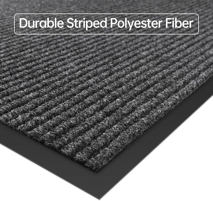 Front Door Mat, Commercial Entrance, Low Profile, Durable Rubber Backing - Image 4