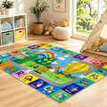 Kids Rug for Playroom Educational ABC Rug Washable Play Mat Learning Alphabet by VSIWB