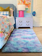 PAGISOFE Adorable Furry Rainbow Rugs by PAGISOFE