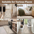 Yamaziot Washable Runner Rug 2x10 – Floral Non Slip Boho Hallway Runner Rug - Image 6