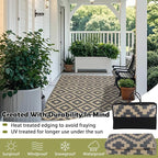 SAND MINE Reversible Mats, Plastic Straw Rug, Modern Area Rug, Large Floor Mat - Image 4