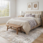 UERMEI Square Area Rugs : Washable 8x8 Neutral Modern Abstract Carpet - Image 3