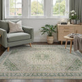 DCX Green 3x5 Entryway Rug, Machine Washable by DCXWashableRug