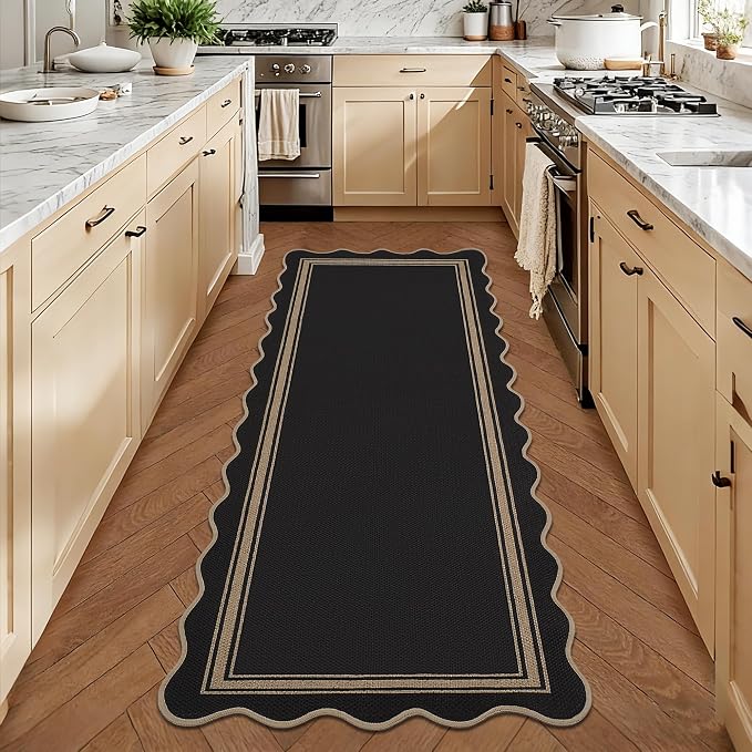 Easy Jute Kitchen Runner 2x6 Kitchen Runner Rug Washable Non Slip Outdoor Rug - Image 2