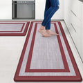 Mattitude Kitchen Mats Set of 2 Cushioned 0.47 inch Thick Rugs Non-Skid by Mattitude