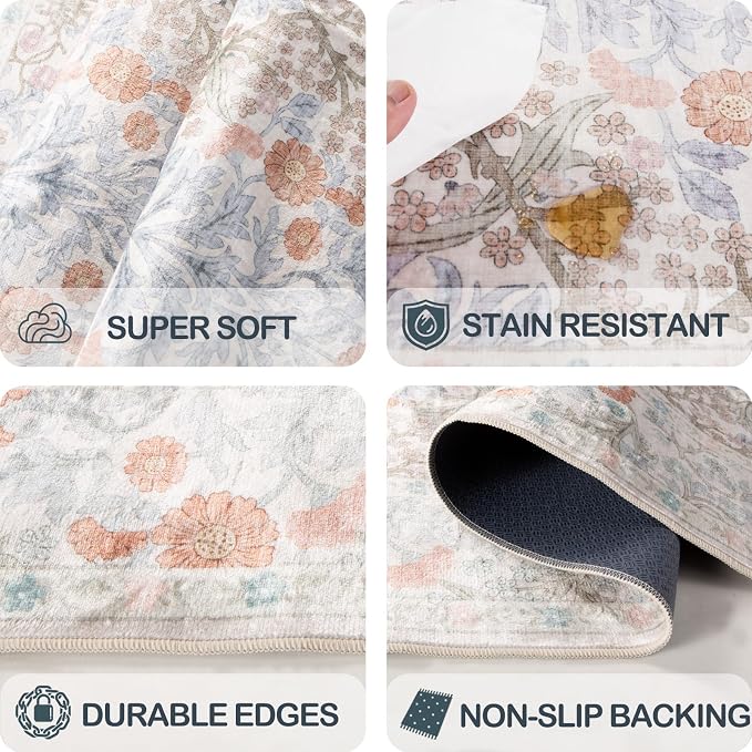 Washable 2'6" x 8' Runners for Hallways, Non Slip Long Floor Runner for Kitchen - Image 5