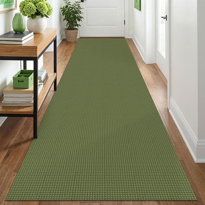 IOHOUZE Washable Runner Rug 3x12 Non Slip Rubber Backed Extra Long Hallway by iOhouze