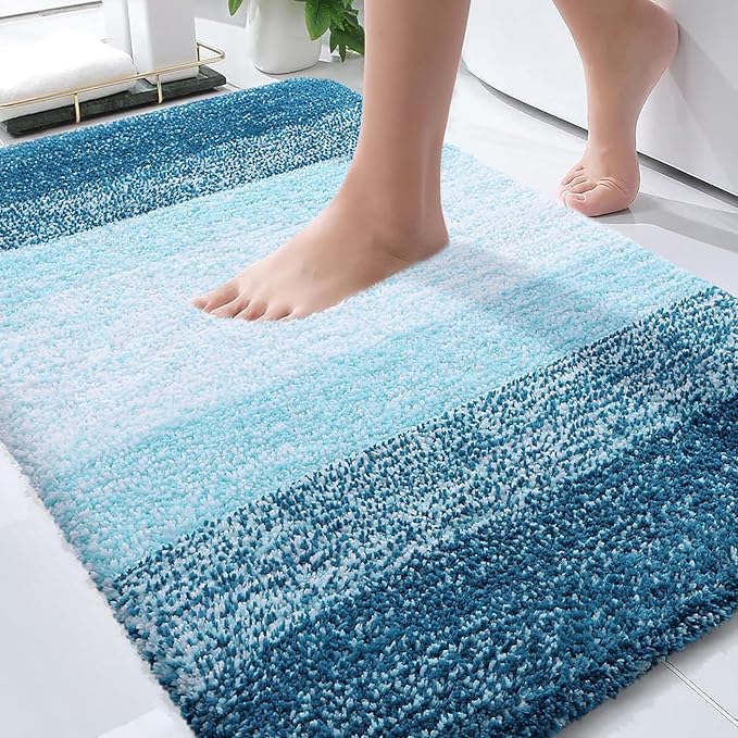 OLANLY Bathroom Rug Mat 36x24, Extra Soft and Absorbent Microfiber Bath Rugs by OLANLY