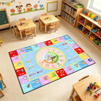 ABC Kids Rug for Playroom, 3x5 ft Alphabet Small Classroom Rug, Non-Slip by GRAMBET