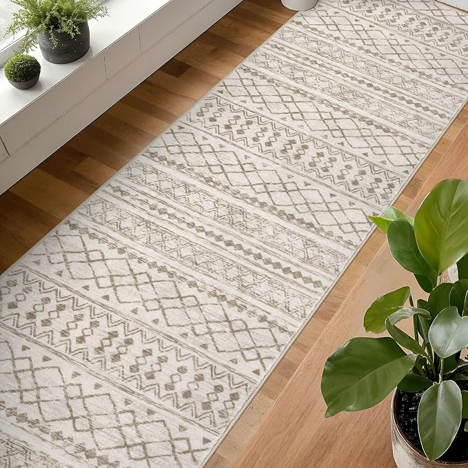 KUTA Extra Long Runner Rug for Hallway 2.6x20ft, Vintage Moroccan Washable - Image 3
