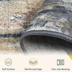 RELEANY Washable Area Rugs 9'x12' Non-Slip Modern Abstract Soft - Image 4