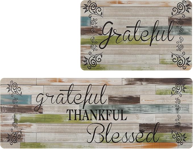 HEBE Anti Fatigue Kitchen Rugs Set of 2, Non Slip Cushioned Kitchen Mats - Image 9