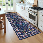 HEBE Washable Hallway Runner Rug 2'x 8' Non Slip Kitchen Rugs Runner, Low Pile - Image 9