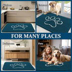 OLANLY Dog Door Mat for Muddy Paws 47x20, Paw Print Design, Absorbs Moisture - Image 8