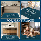 OLANLY Dog Door Mat for Muddy Paws 30x20, Paw Print Design, Absorbs Moisture - Image 8