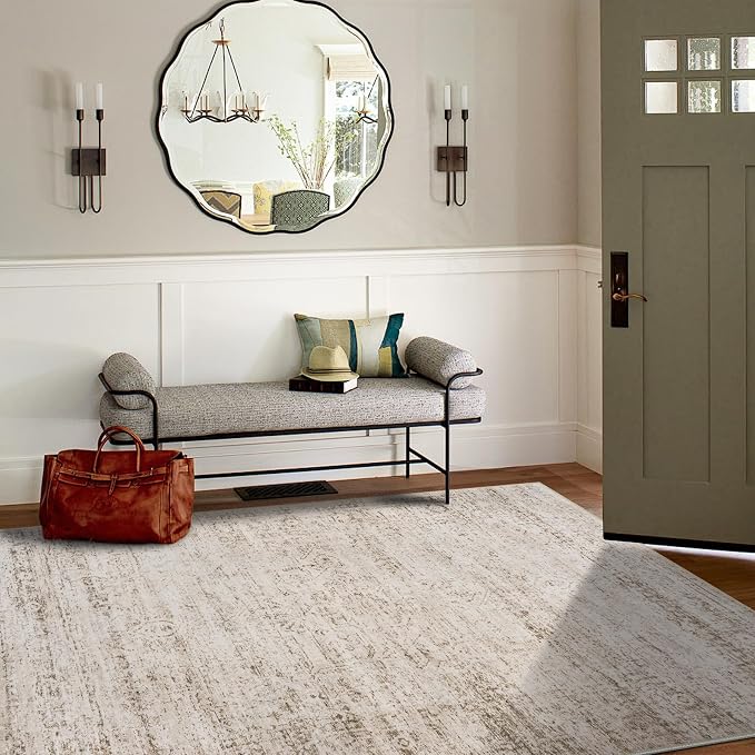 5x7 Area Rugs for Living Room Rug Washable: Modern Rug for Dining Room Bedroom - Image 3