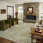 Washable Area Rugs for Living Room: 9x12 Bedroom Rug Boho Vintage Stain by palohom