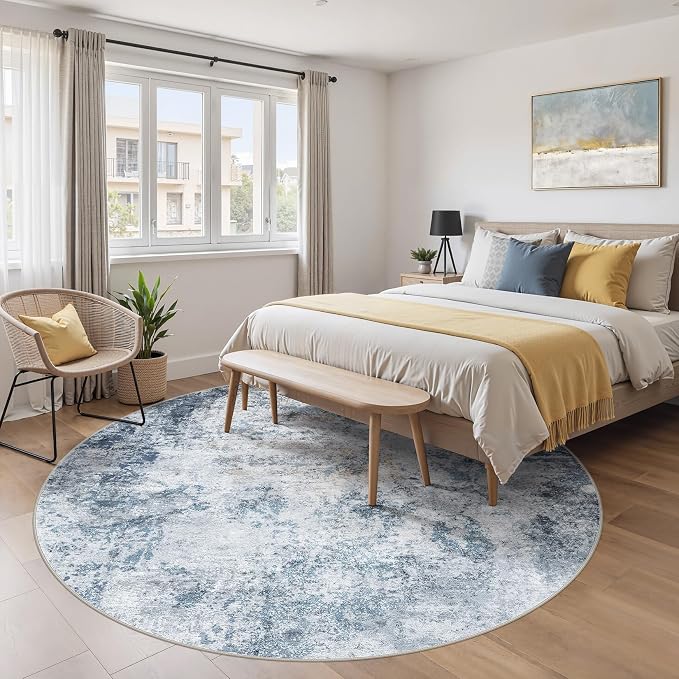 DMOYEST 8ft Round Area Rug for Living Room - Image 3