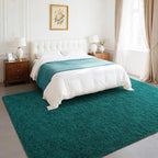 BENRON Fluffy Rugs for Living Room 5x8 Teal Green, Washable Large Area Rugs for - Image 2