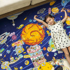 Outer Space Adventure 5x7 Kids Rug – Vibrant Galaxy Scene - Image 6