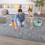 Chicrug Soft Area Rugs for Bedroom Living Room Plush Fluffy Rug 5x8 Feet - Image 7