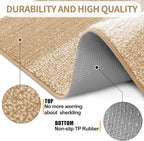 Kitinjoy Indoor Outdoor Door Mat, 48x30 Non-Slip Absorbent Dirt Trapper - Image 3