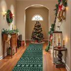 Lahome Christmas Runner Rug for Hallway 2x8 Non Slip Soft Long Kitchen Carpet - Image 3