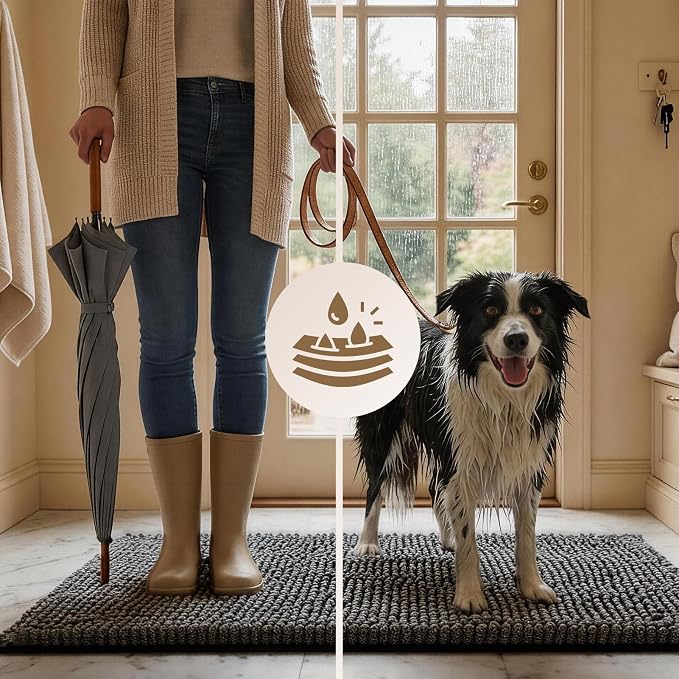 EHEYCIGA Super Absorbent Dog Door Mat - Image 4