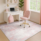 RELEANY Washable Area Rugs 4'x6' Non-Slip Modern Abstract Soft - Image 9
