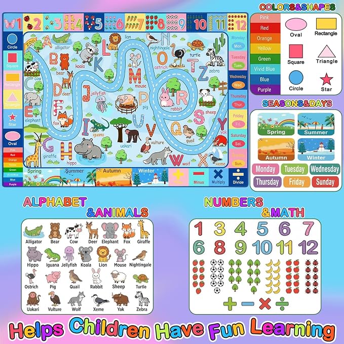 Educational ABC Alphabet Rugs, Kids Rugs - Image 3