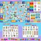 ABC Rug with Alphabet Animals Numbers Shapes, Kids Rugs - Image 3