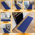 Ottomanson Hallway Runner Rug 20" x 59" Non Slip Solid Area Rugs Easy to Clean - Image 3