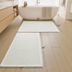 Upgraded Waffle Bath Mats Set of 2, Super Absorbent Non Slip Bath Mats - Image 2