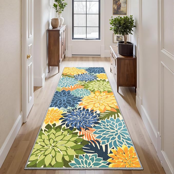 Colorful 2x6 Washable Runner Rug - Image 6