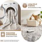 UERMEI 2x3 Entryway Area Rug, Machine Washable Neutral Modern Small Carpet - Image 4