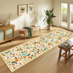 RELEANY Floral 2x8 Area Rugs Washable Print Boho Cute Carpet Non Slip Flower - Image 2
