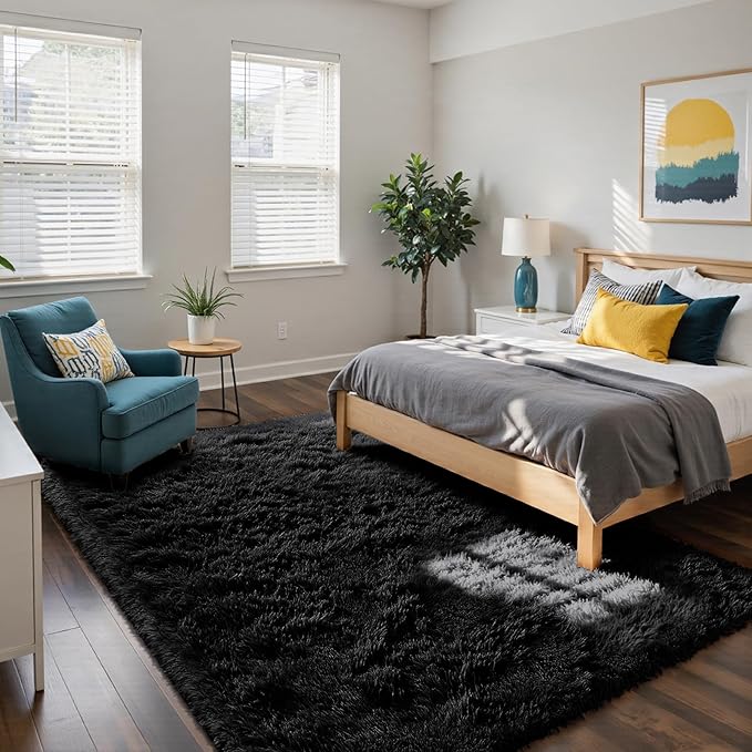 yongyangjuxin Fluffy Rug Shag Area Rug, Super Soft Shag Rugs - Image 2
