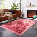 EasyJoy Ultra Soft Fluffy Shaggy Area Rug Faux Fur Rug Chair Cover Seat Pad by EasyJoy