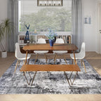 Rugcomf 9x12 Washable Boho Rug - Image 6